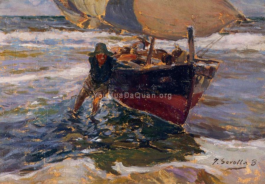 Beaching the Boat study - 华金·索罗利亚·巴斯蒂达